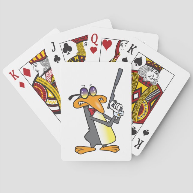 Jeu De Cartes Agent secret Penguin (dos)