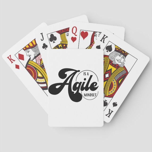 Jeu De Cartes Agile est une mentalité (dos)