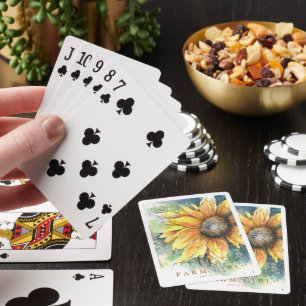 Jeu De Cartes Agritourisme Artiste Tournesol Jouer des cartes