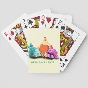 Jeu De Cartes Agritourisme Cartes Poulets Attendant Oeuf À Hatch