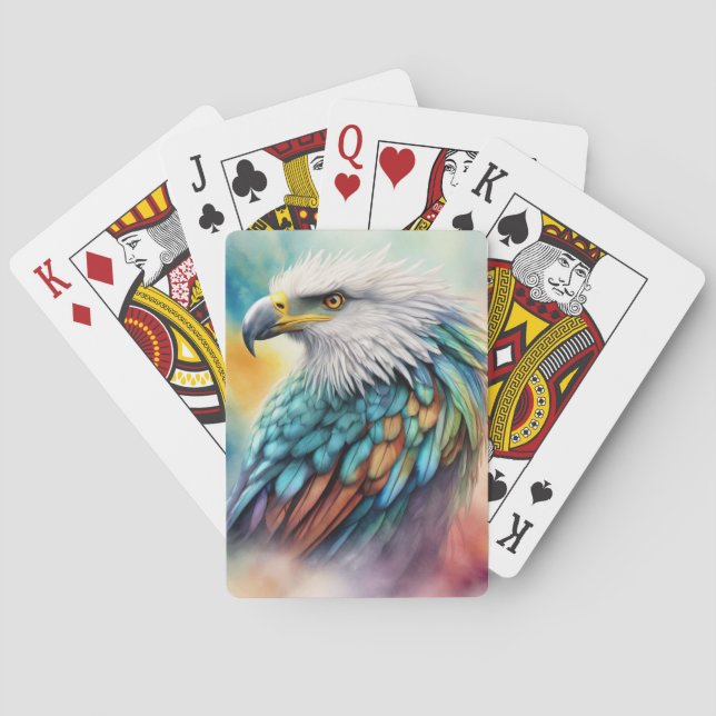 Jeu De Cartes Aigle coloré (dos)