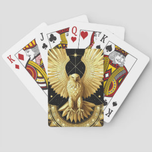 Jeu De Cartes Aigle Ornemental Doré