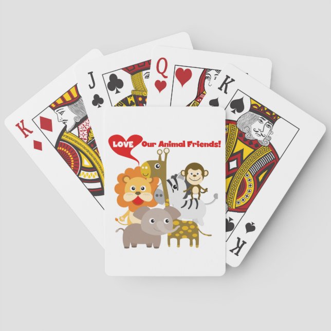 Jeu De Cartes Aimez nos amis animaux (dos)