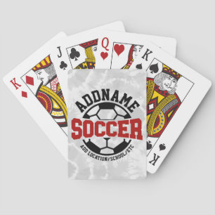 Jeu De Cartes AJOUT PERSONNALISÉ NOM Joueur de football Cravate-