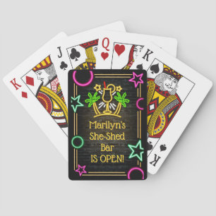 Jeu De Cartes Ajouter un nom Changer le texte Shed Bar Cocktails