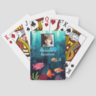 Jeu De Cartes Ajouter une photo à l'aquarium des réservoirs de p
