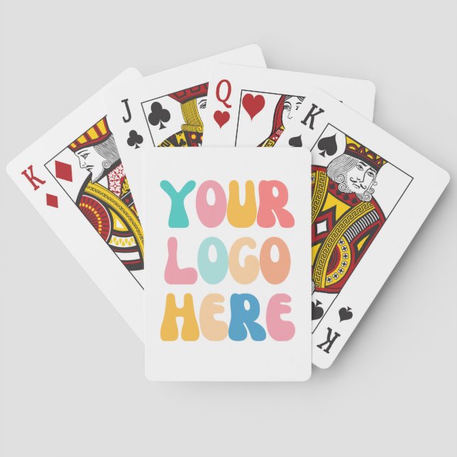 Jeu De Cartes Ajouter votre entreprise Logo Moderne Minimal Simp (dos)
