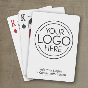 Jeu De Cartes Ajouter Votre Logo Entreprise Moderne Minimaliste