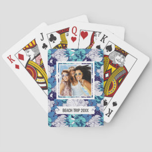 Jeu De Cartes Ajouter votre nom Funky Seashell Motif