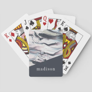 Jeu De Cartes Ajouter votre nom  Marbling V Crop