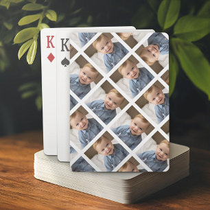 Jeu De Cartes Ajouter votre photo 1 pour faire un Motif - Blanc