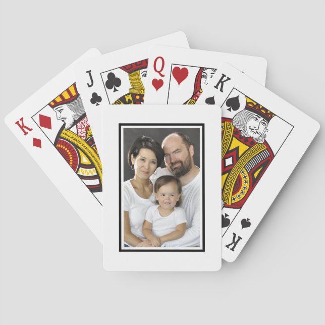 Jeu De Cartes Ajouter votre photo à ces cartes de jeu (dos)