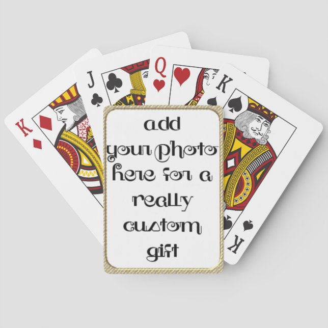 Jeu De Cartes Ajouter votre photo Custom Bicycle® Play (dos)