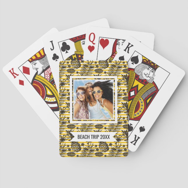 Jeu De Cartes Ajoutez vos ananas | tirés par la main nommés (dos)