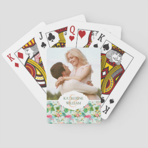 Jeu De Cartes Ajoutez vos fleurs et oiseaux   tropicaux nommés