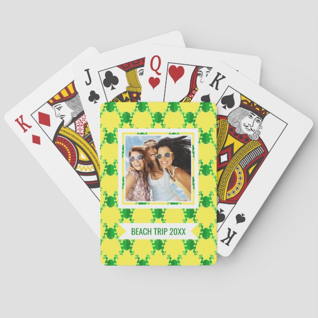 Jeu De Cartes Ajoutez vos grenouilles | mignonnes nommées de (dos)