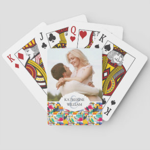 Jeu De Cartes Ajoutez vos oiseaux tropicaux   géométriques