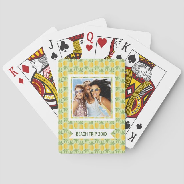 Jeu De Cartes Ajoutez vos | rétros ananas nommés (dos)