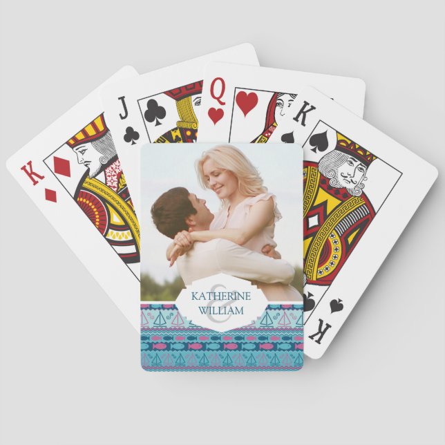 Jeu De Cartes Ajoutez votre bagouts | superbes nommé de poissons (dos)