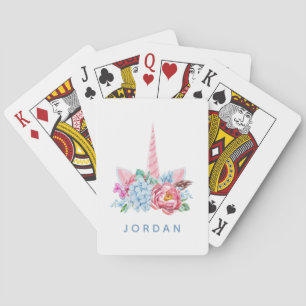 Jeu De Cartes Ajoutez votre couronne florale de   de licorne