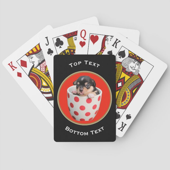 Jeu De Cartes Ajoutez votre coutume de photo et de textes (dos)
