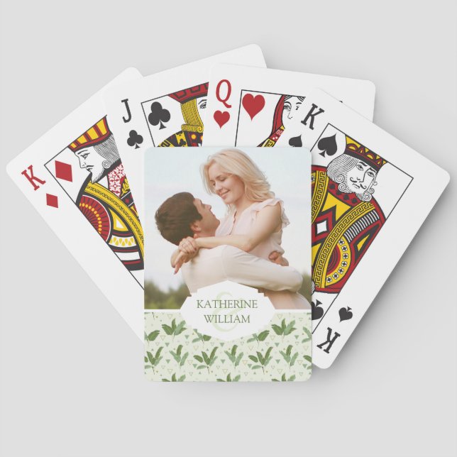 Jeu De Cartes Ajoutez votre feuille nommée de banane de | avec (dos)