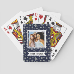 Jeu De Cartes Ajoutez votre mer nommée de de motif d'étoiles