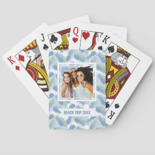 Jeu De Cartes Ajoutez votre motif en pastel tropical nommé