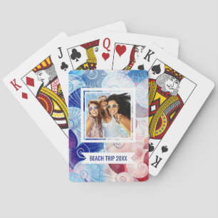 Jeu De Cartes Ajoutez votre motif nommé de scène de coquillage