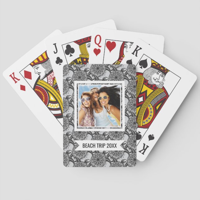 Jeu De Cartes Ajoutez votre motif nommé de tortue de style de | (dos)