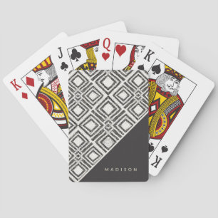 Jeu De Cartes Ajoutez votre motif sauvage   africain nommé