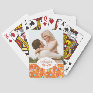 Jeu De Cartes Ajoutez votre motif   tropical nommé de voilier