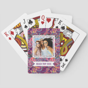 Jeu De Cartes Ajoutez votre nom   Motif animal de style ethnique