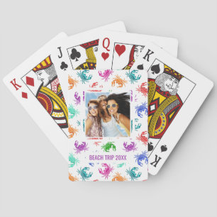 Jeu De Cartes Ajoutez votre nom   Motif De Crabes
