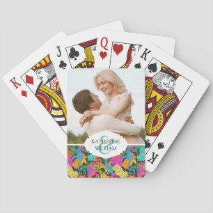 Jeu De Cartes Ajoutez votre nom   Motif de silhouettes d'animaux