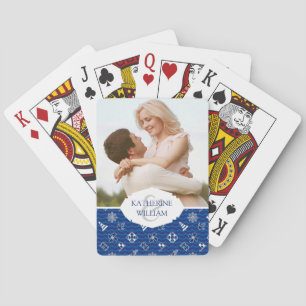 Jeu De Cartes Ajoutez votre nom Motif de vagues marines mures