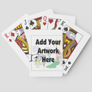 Jeu De Cartes Ajoutez votre propre oeuvre d'art ou l'oeuvre d'en