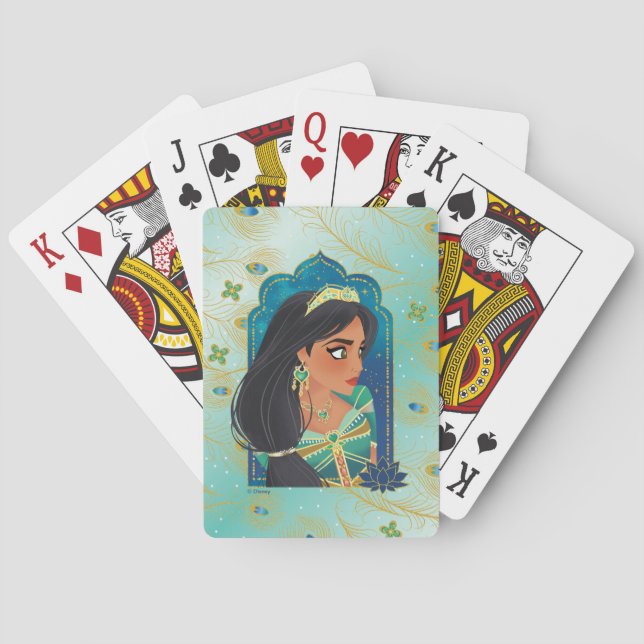 Jeu De Cartes Aladdin | Graphique de profil latéral Jasmine (dos)