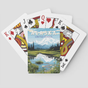 Jeu De Cartes Alaska Travel Art Vintage