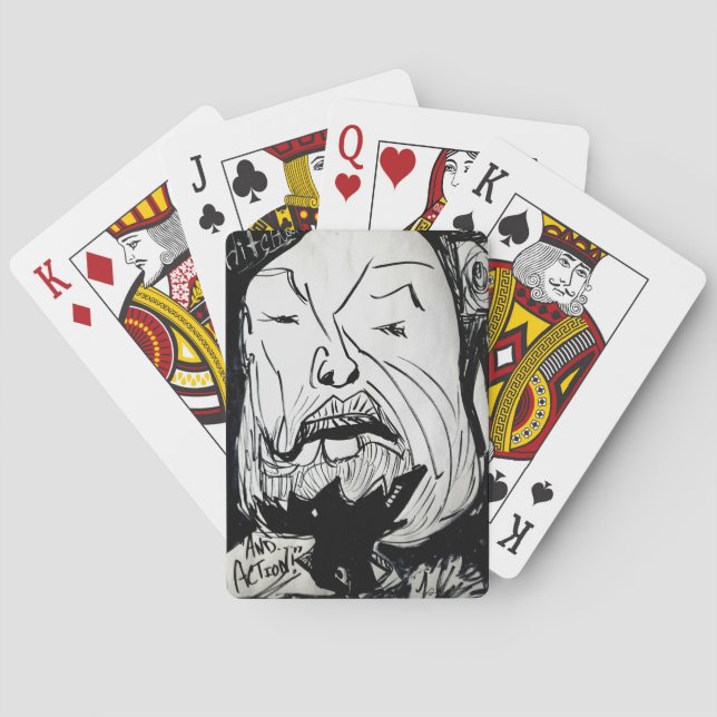 Jeu De Cartes Alfred Hitchcock Playing Cards  for your next game (dos)