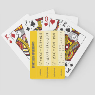 Jeu De Cartes Algebra Playing Cards : Operations of Functions Pl