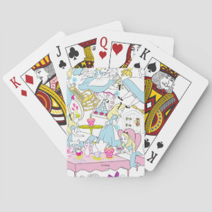 Jeu De Cartes Alice au pays des merveilles Motif surdimensionn