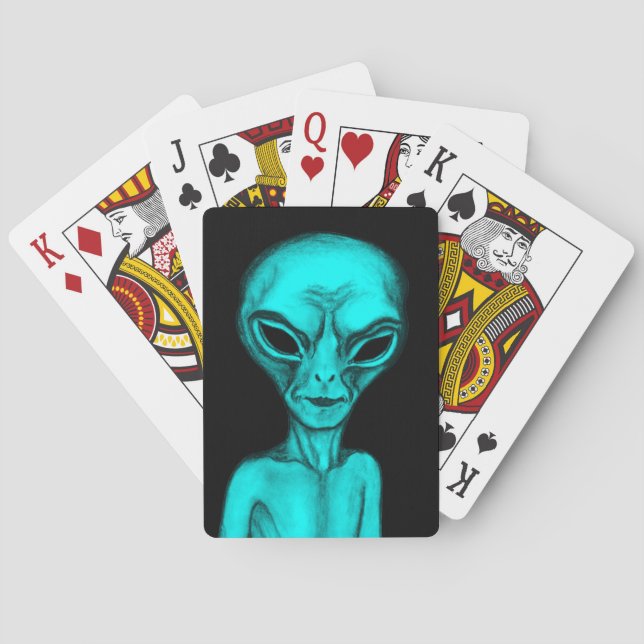 Jeu De Cartes Alien (dos)