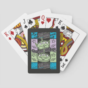 Jeu De Cartes Aliens Neon Pizza Planet Collage de cartes de jeu