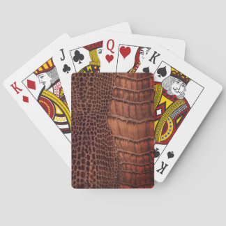 Jeu De Cartes Aligator Classic Reptile en cuir (Faux)