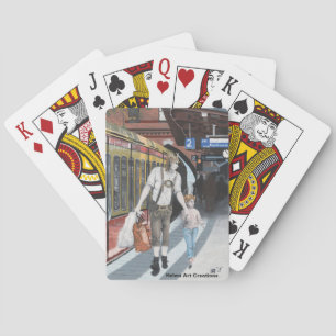 Jeu De Cartes Allemand Elf Train Shopping Imaginaire Jouer Carte