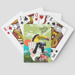 Jeu De Cartes Aller Voyage Cool Collage Pop Art