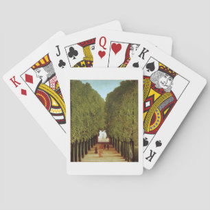 Jeu De Cartes Alleyway dans le parc de Saint-Cloud, 1908 (huile 