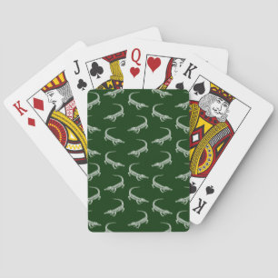 Jeu De Cartes Alligator Motif Art Vintage Alligators Design