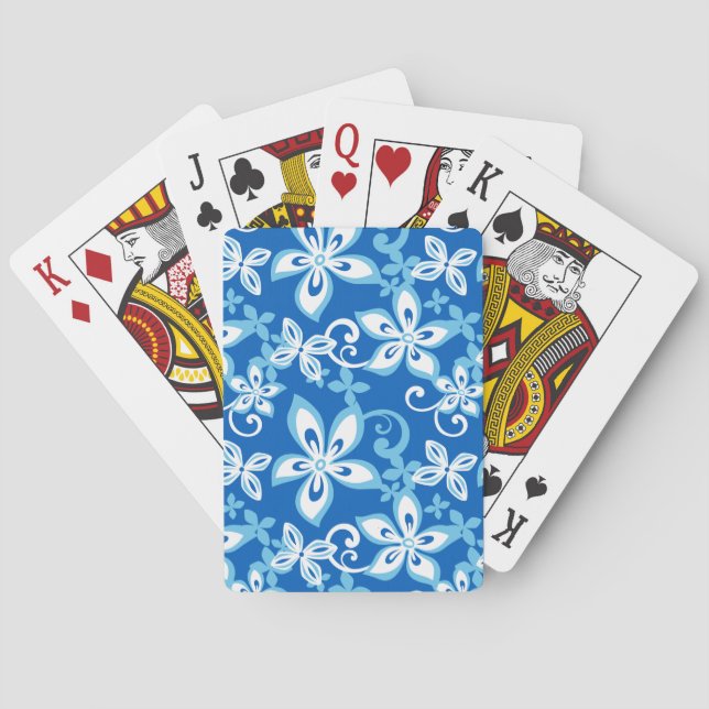Jeu De Cartes ALOHA HAWAII (BLUES) Bicyclettes de jeu (dos)